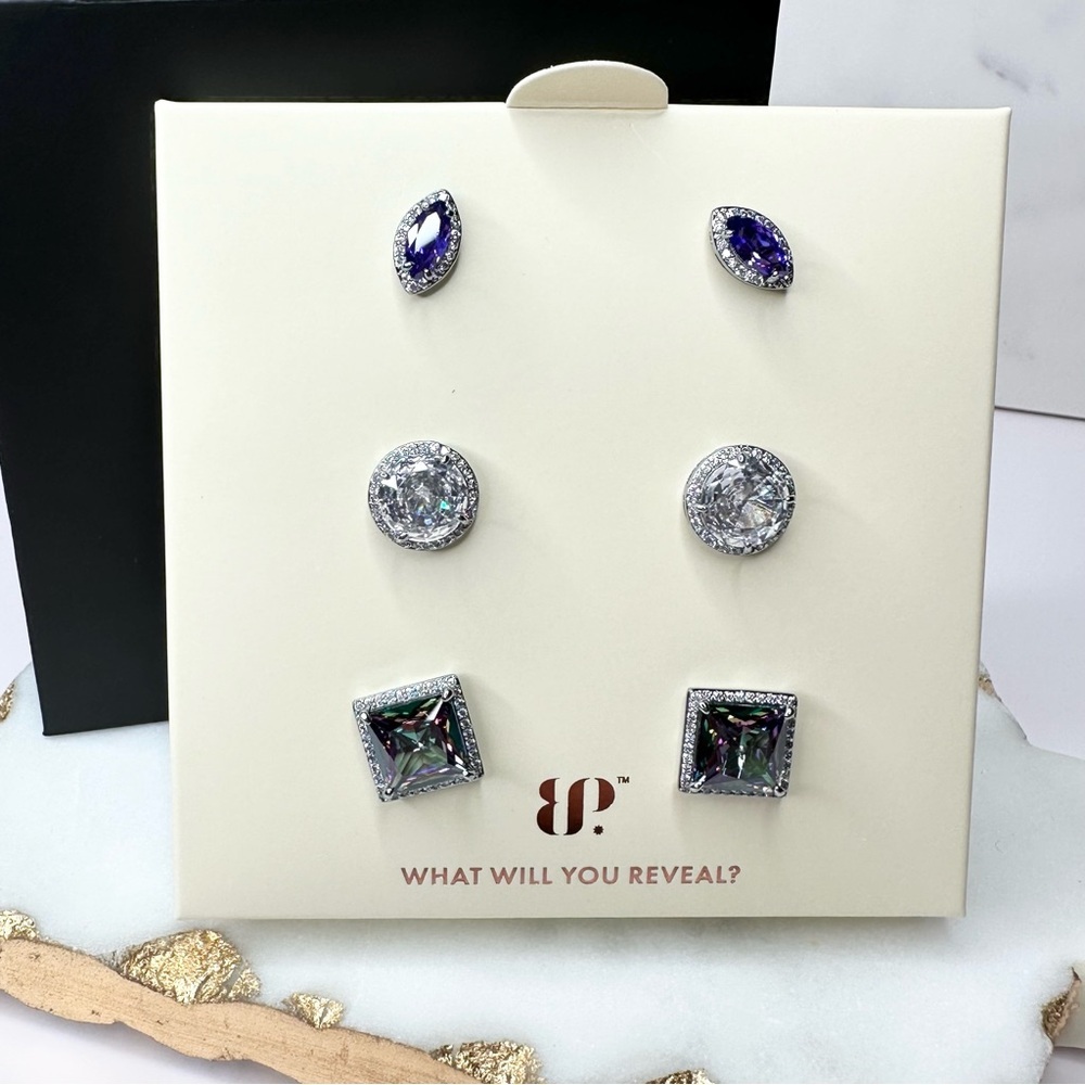 Bomb Party 2024 Simply Stud Earrings Let's Go Out Tonight RBP9072 NWT